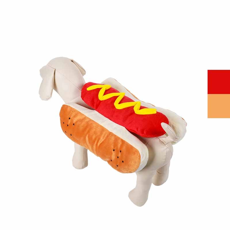 Disfraces divertidos de Halloween para perros, ropa para cachorros, ropa para mascotas, diseño de perritos calientes, ropa para perros, ropa para mascotas, disfraces para gatos, traje de fiesta