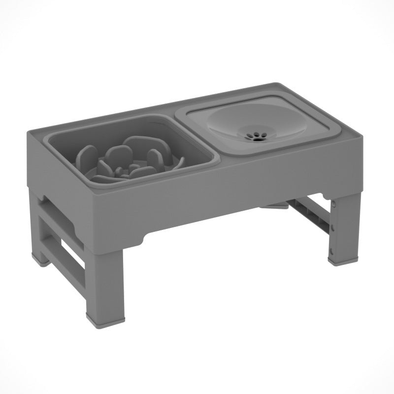 Gamelles doubles pour chiens, support en acier inoxydable, hauteur réglable, gamelle surélevée pour gros chiens, produits pour animaux de compagnie