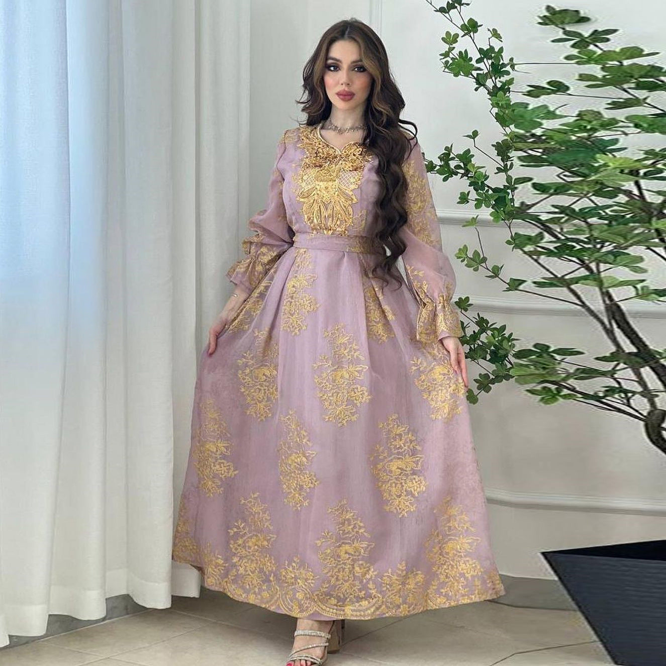 Women's Embroidery Applique Dress