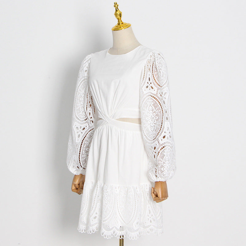 Robe en dentelle tendance pour femme