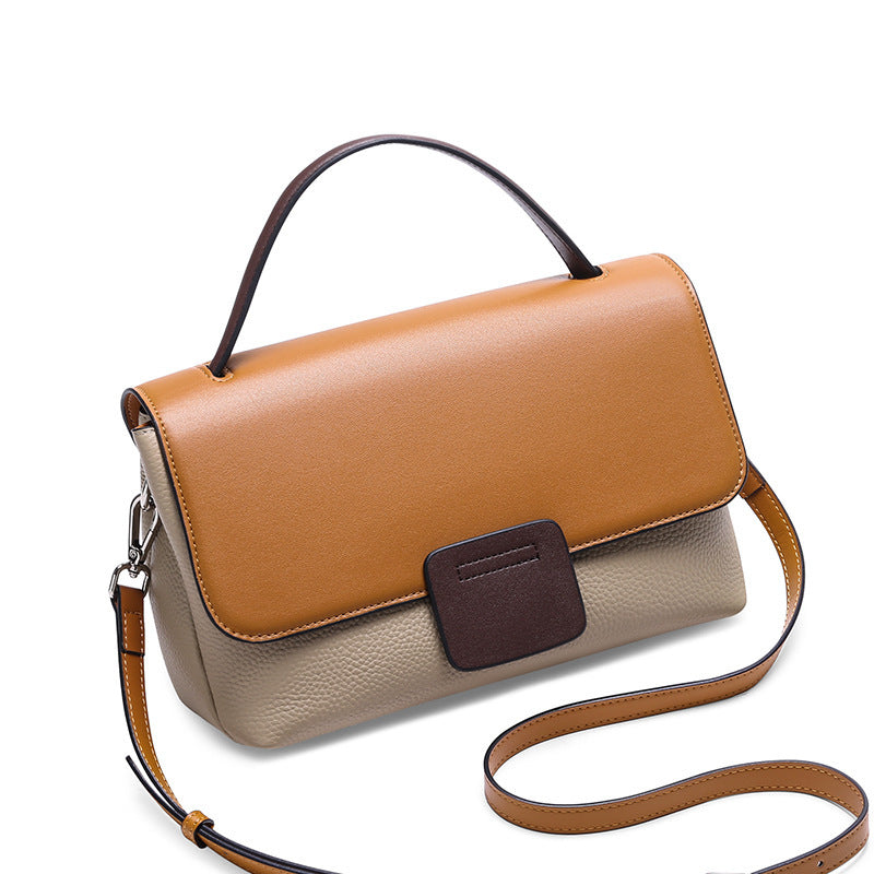 Bolsos de cuero en contraste