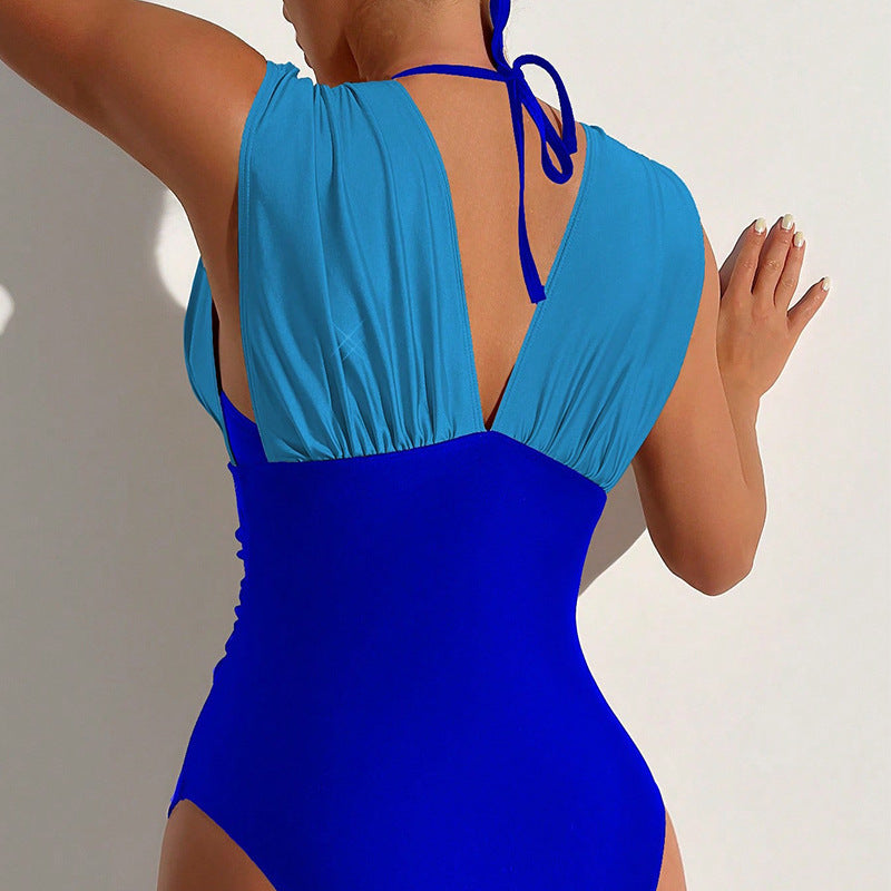 Traje de baño de una pieza Bikini con cordones para mujer
