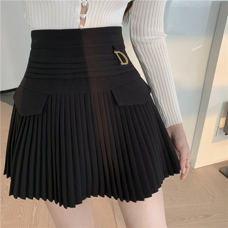 Falda corta de corte A con diseño nuevo de verano para mujer