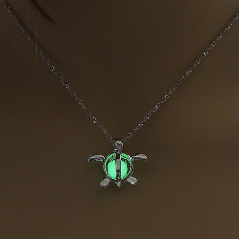 Collier pendentif lumineux en pierre naturelle brillante pour femme, bijou tendance, idéal comme cadeau