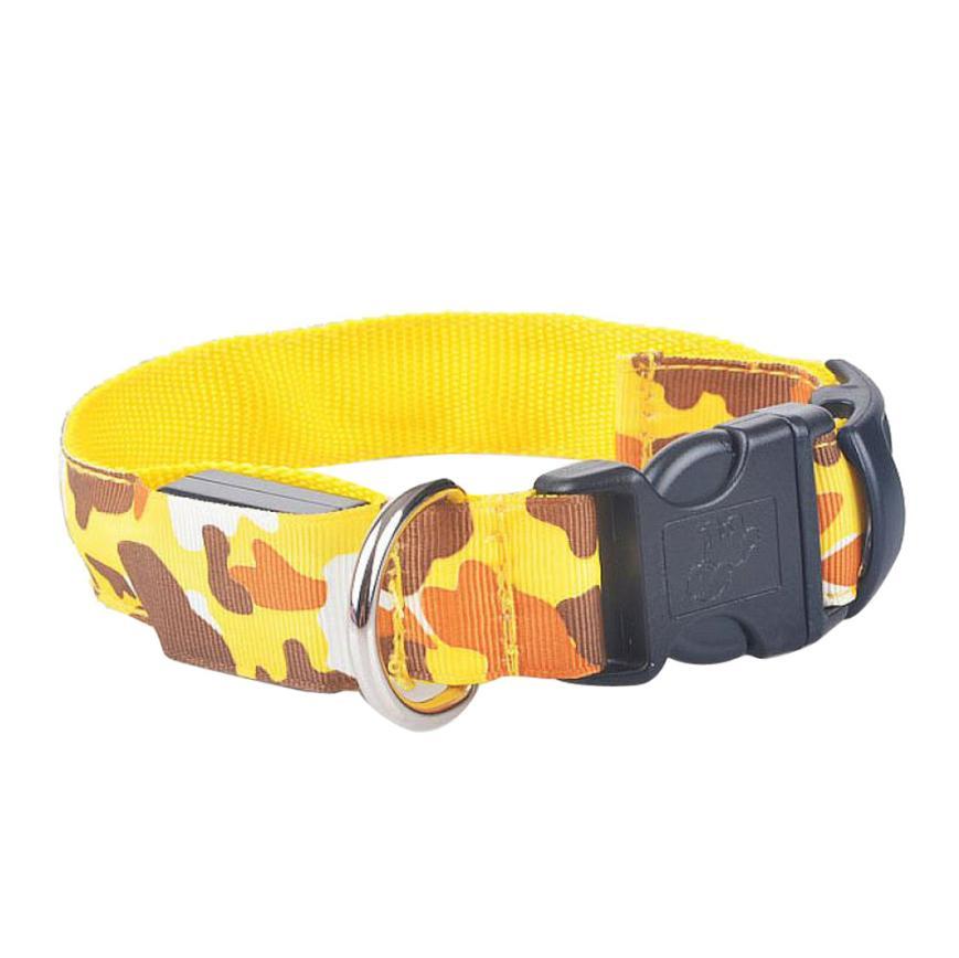 Collar luminoso para perros con diseño de camuflaje para mascotas