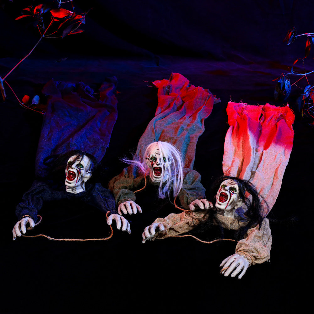 Decoración de Halloween colgante fantasma casa embrujada diseño de habitación secreta accesorios