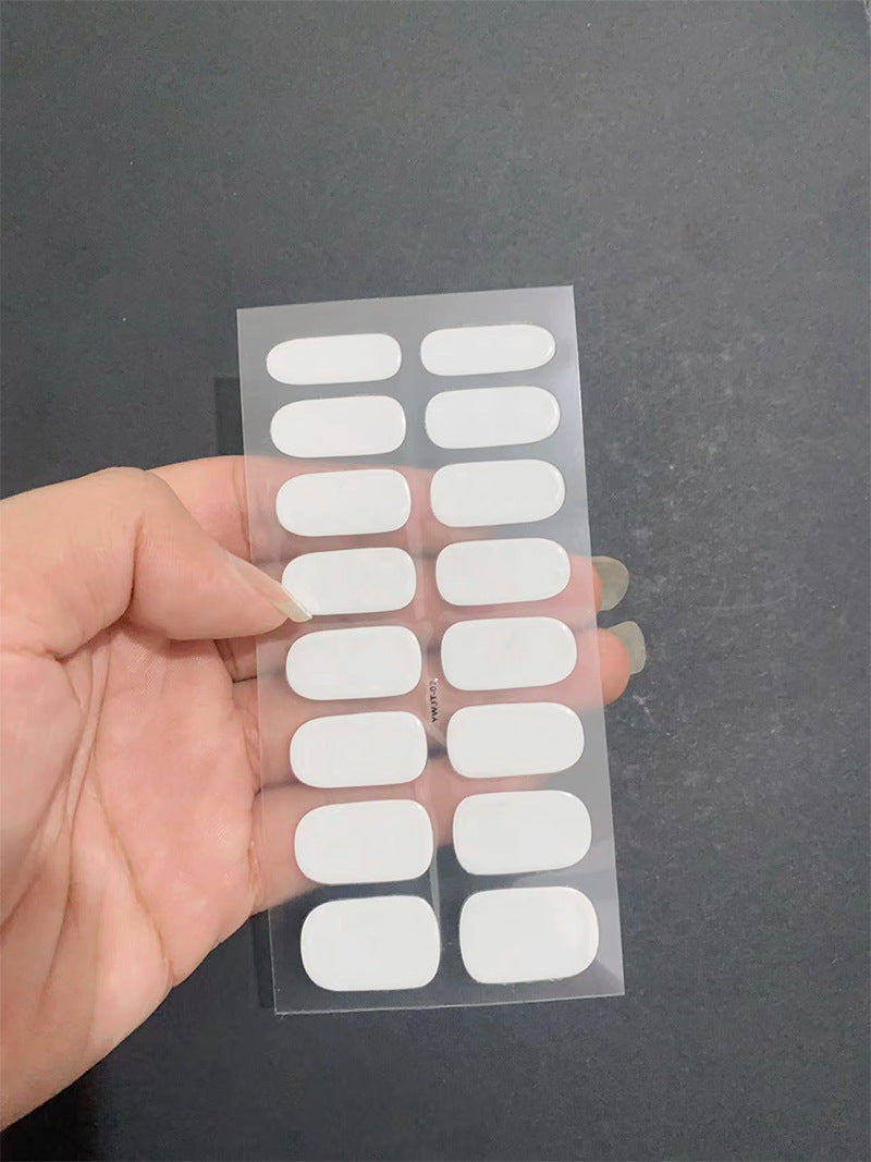 Autocollants UV semi-durcis de deuxième génération, imperméables et durables, pour la beauté des ongles