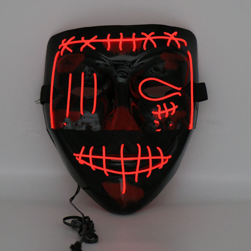 Cagoule effrayante à LED pour Halloween