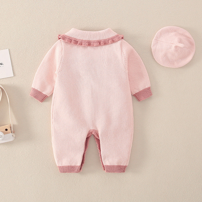 Body de bebé de otoño para niña con diseño de creeper