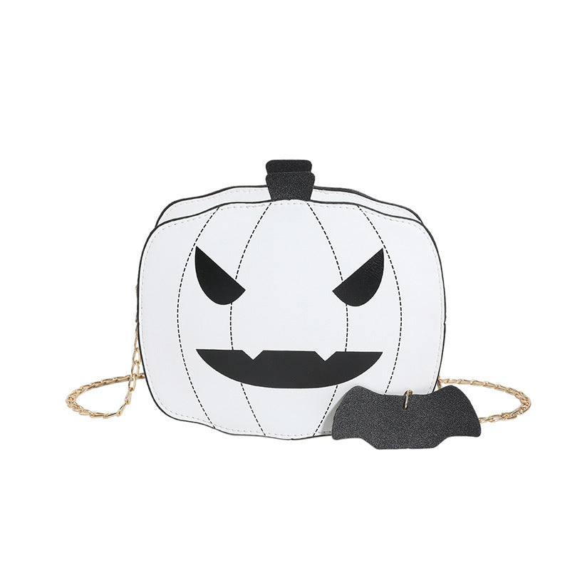 Sac à bandoulière citrouille d'Halloween pour filles, sac à bandoulière créatif et amusant avec chaîne pour femmes