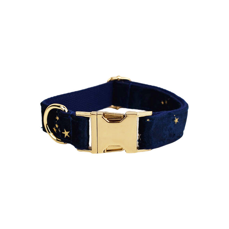 Collier pour chien en tissu velours