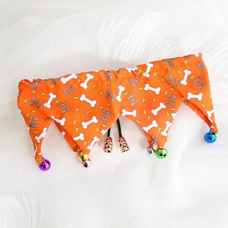 Costume d'Halloween pour animal de compagnie, cape citrouille, ailes de chauve-souris, tueur de relooking