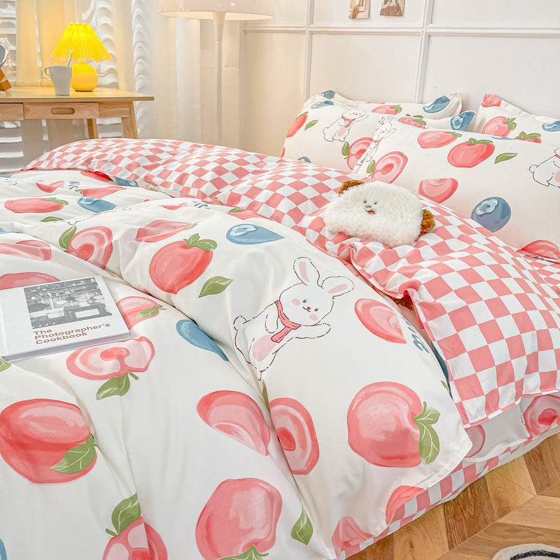 Ropa de cama Juego de edredones lavados de verano Sábanas