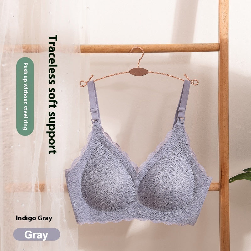 Soutien-gorge d'allaitement push-up en dentelle pour femme