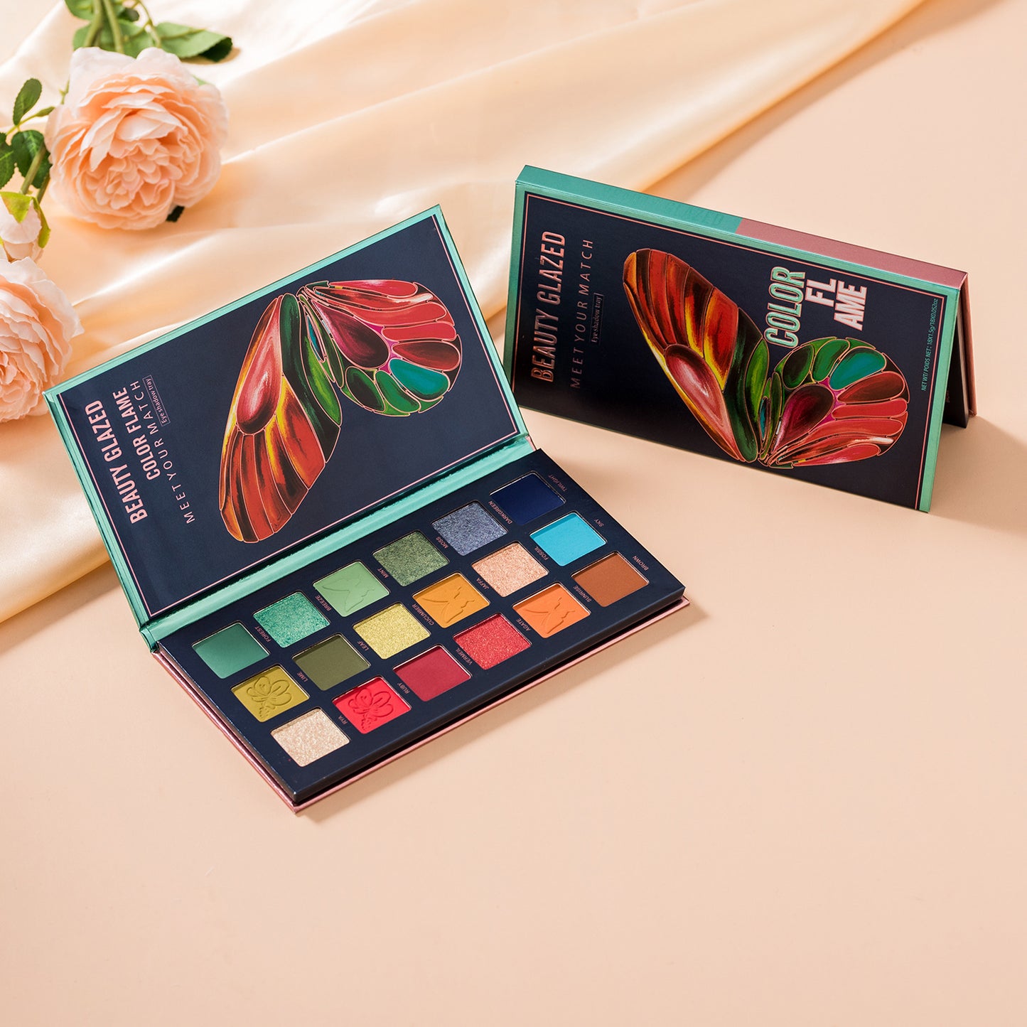 Paleta de sombras de ojos de mariposa Forma tridimensional