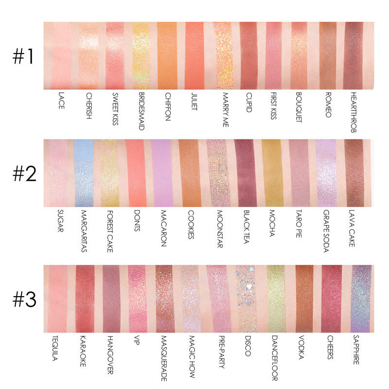Paleta de sombras de ojos Time Sombra de ojos de 12 colores