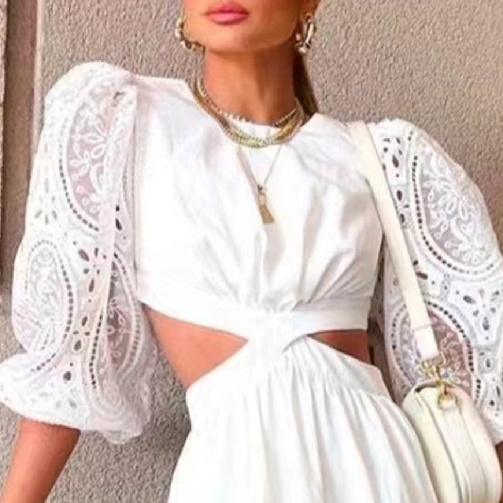 Robe en dentelle tendance pour femme