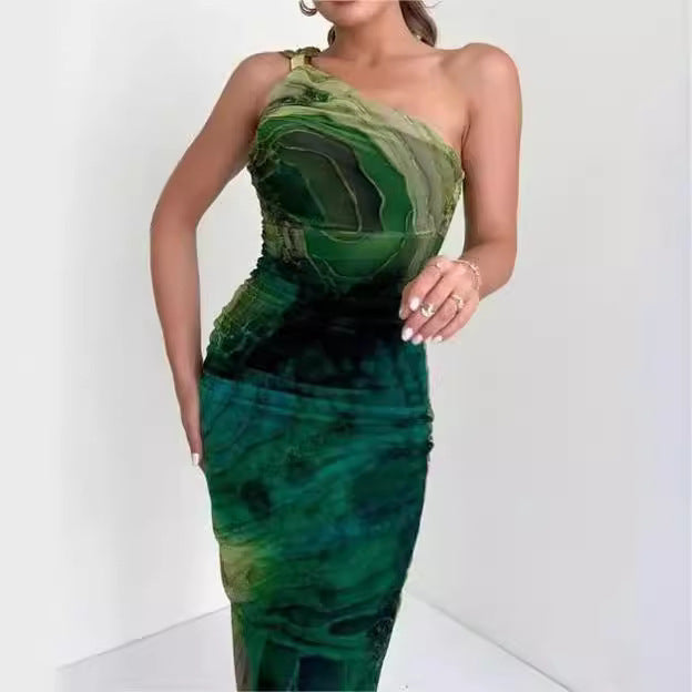 Robe ajustée en maille tendance pour femme