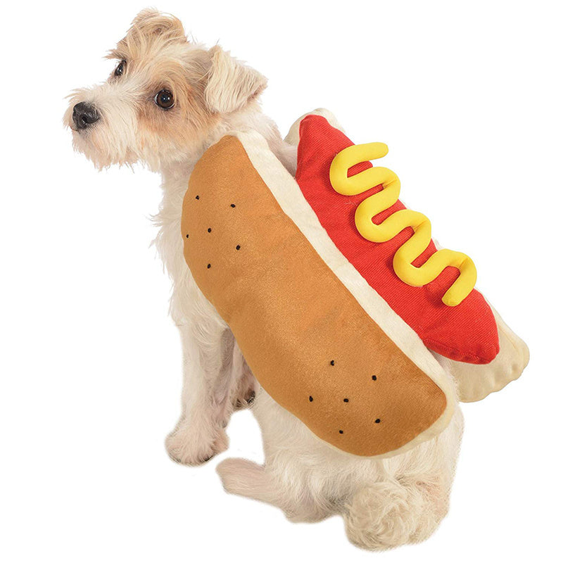 Disfraces divertidos de Halloween para perros, ropa para cachorros, ropa para mascotas, diseño de perritos calientes, ropa para perros, ropa para mascotas, disfraces para gatos, traje de fiesta