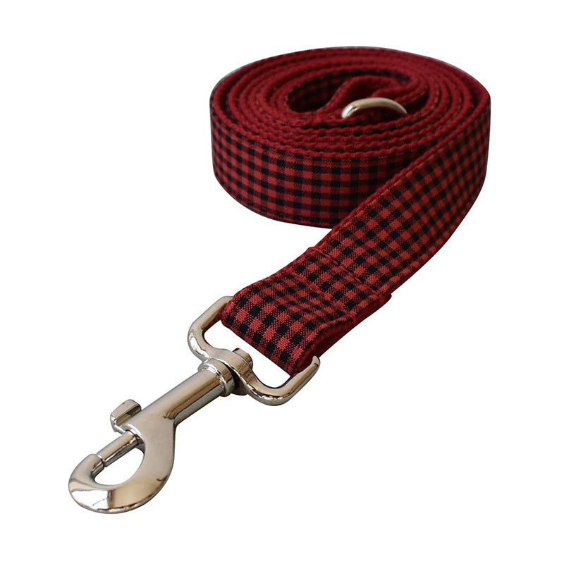 Accessoires en alliage de coton à carreaux rouges et noirs