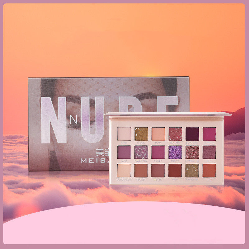 Paleta de sombras de ojos Domestic Desert Rose de 18 colores Earth Color
