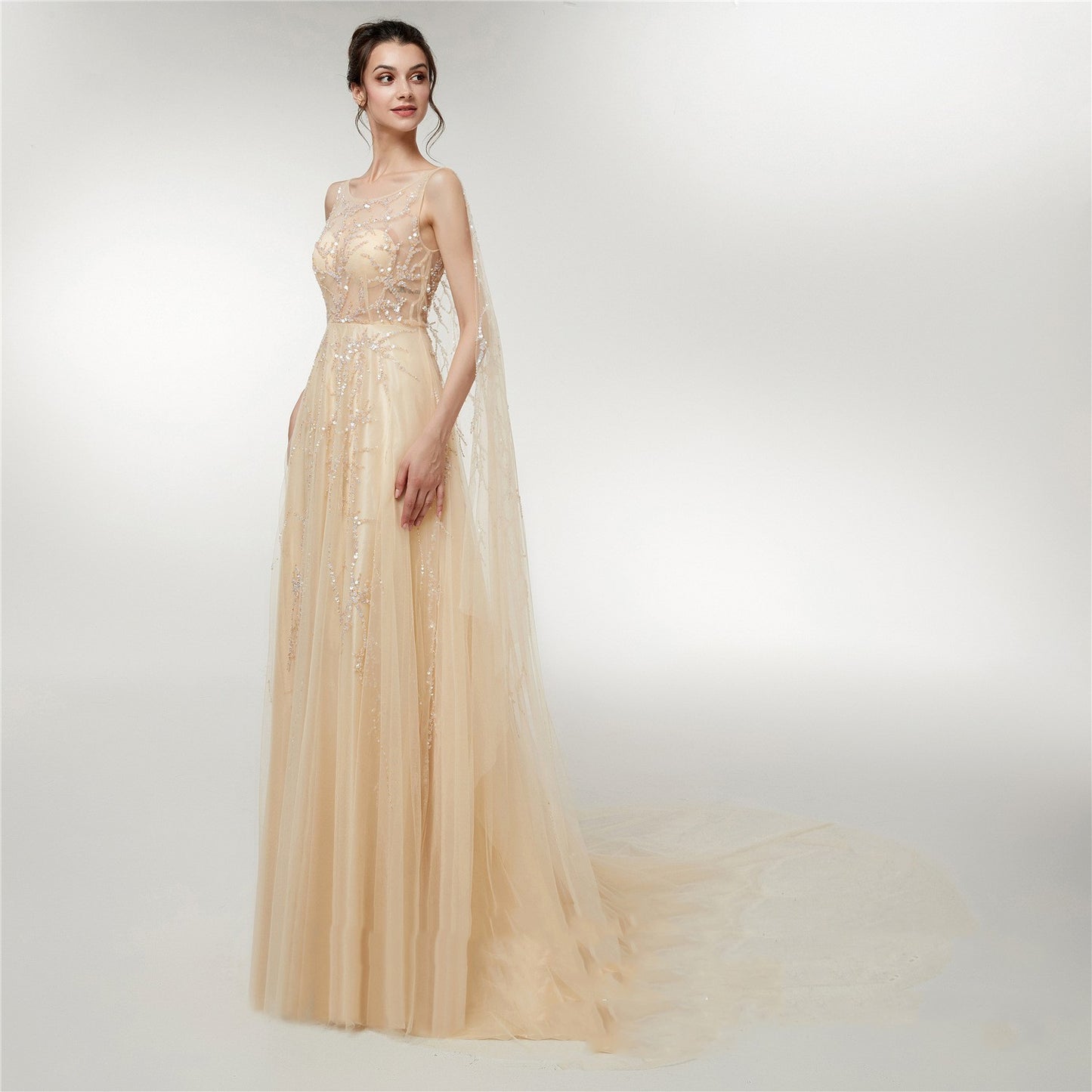 Vestido de novia Engerla Otoño Nuevo vestido largo