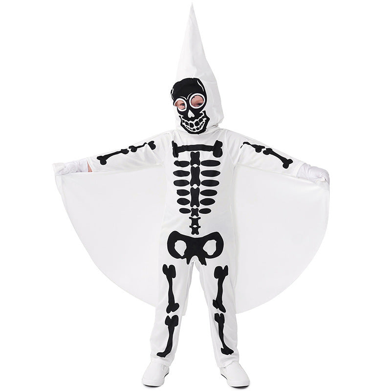 Déguisement d'Halloween pour enfants, tête de mort