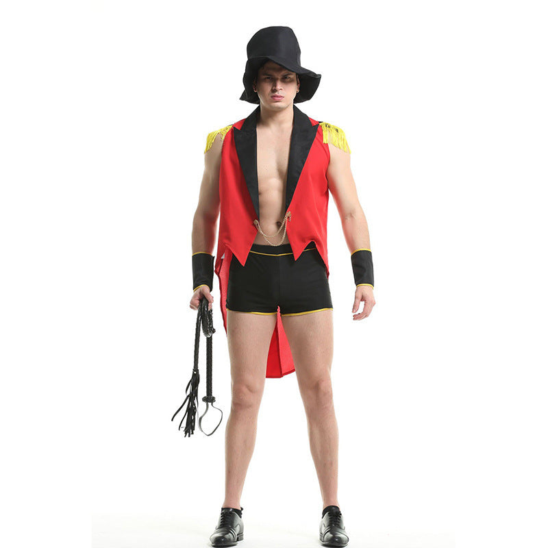 Costume de magicien de la bête de spectacle Swallowtail pour hommes adultes d'Halloween