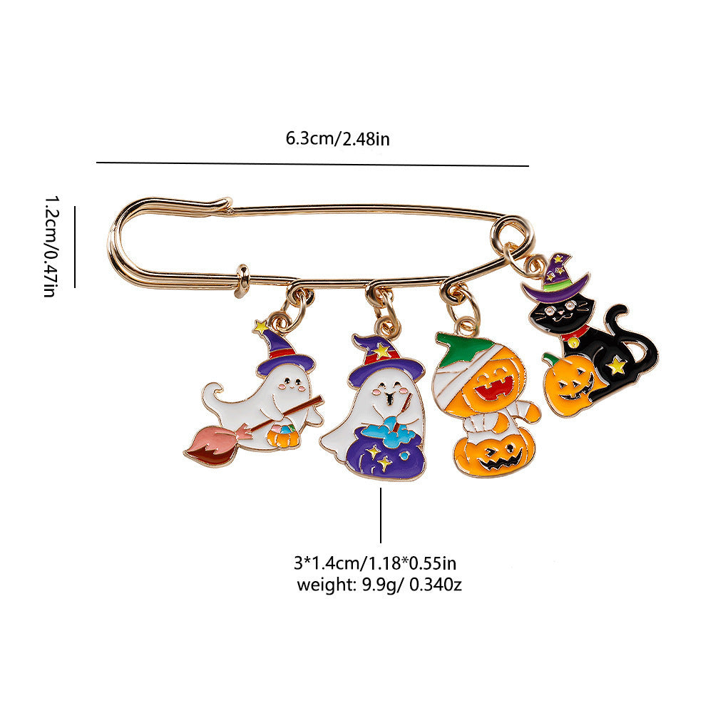 Broche citrouille amusante d'Halloween