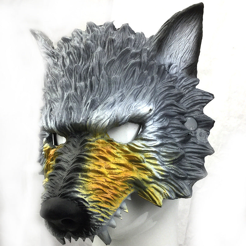 Masque de loup en mousse PU pour Halloween