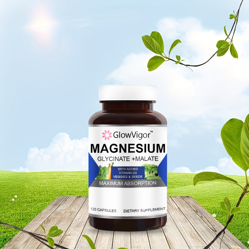 Glycinate et malate de magnésium GlowVigor