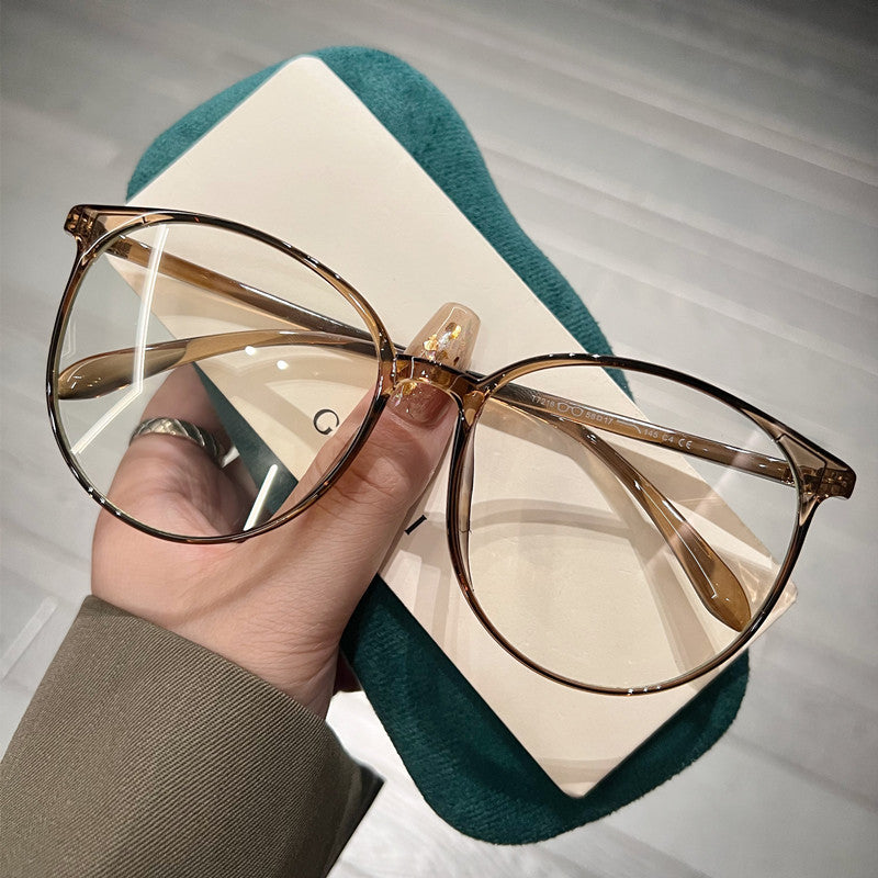 Gafas TR ultraligeras con montura grande, miopes, anti-rayos azules