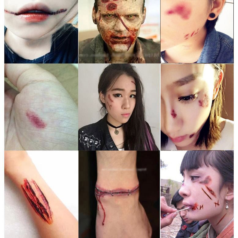 Autocollants de tatouage d'Halloween