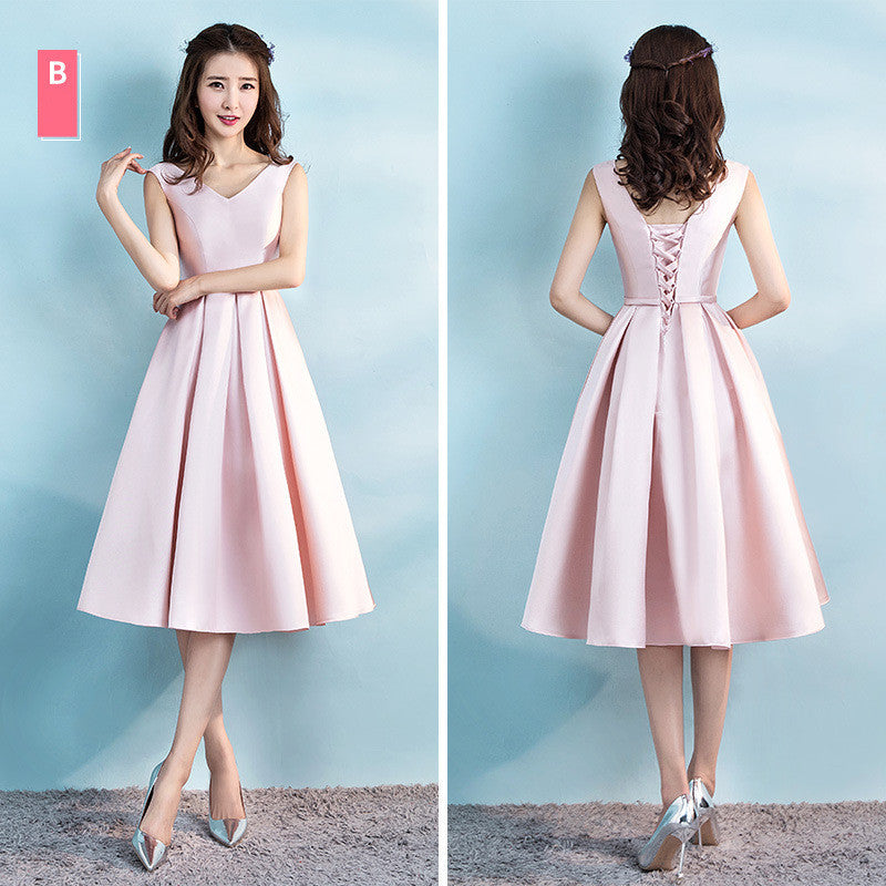 One-shoulder Satin Evening Dress