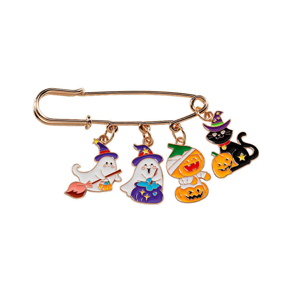 Broche citrouille amusante d'Halloween
