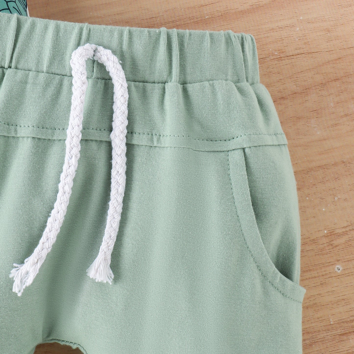 Traje de manga corta con estampado de tiburón tortuga para niños de verano