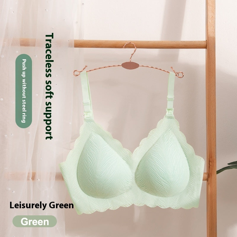 Soutien-gorge d'allaitement push-up en dentelle pour femme