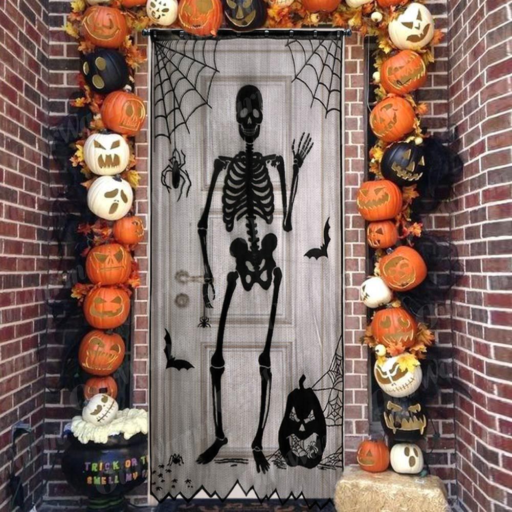 Rideau à motifs d'Halloween