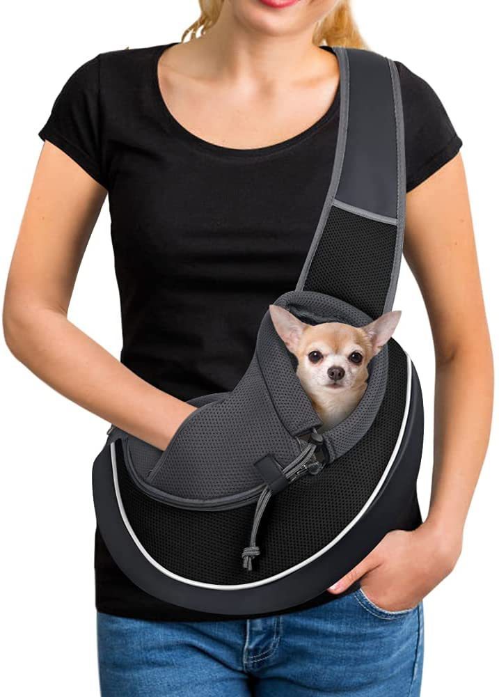 Bolsa de transporte para mascotas, bolso bandolera portátil para exteriores para mujeres, para perros, gatos, productos para mascotas