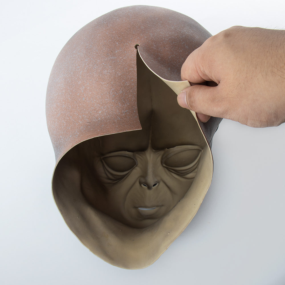Masque d'extraterrestre en latex pour Halloween