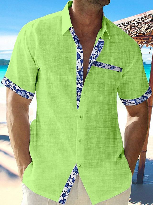 Camisas casuales de playa para vacaciones de verano para hombres