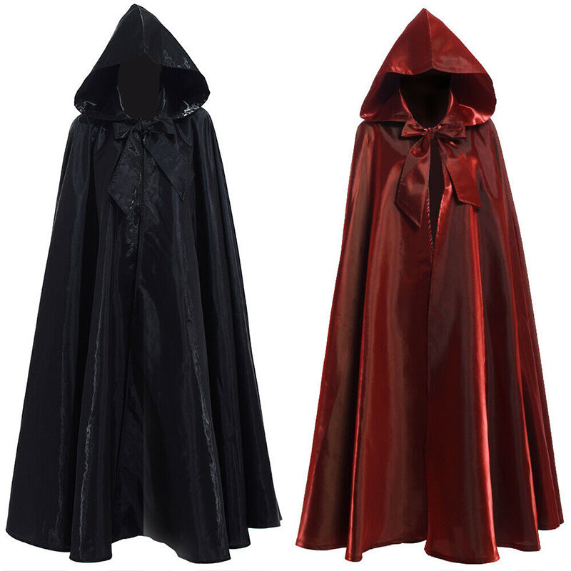 Costume d'Halloween Cape médiévale Robe de sorcier
