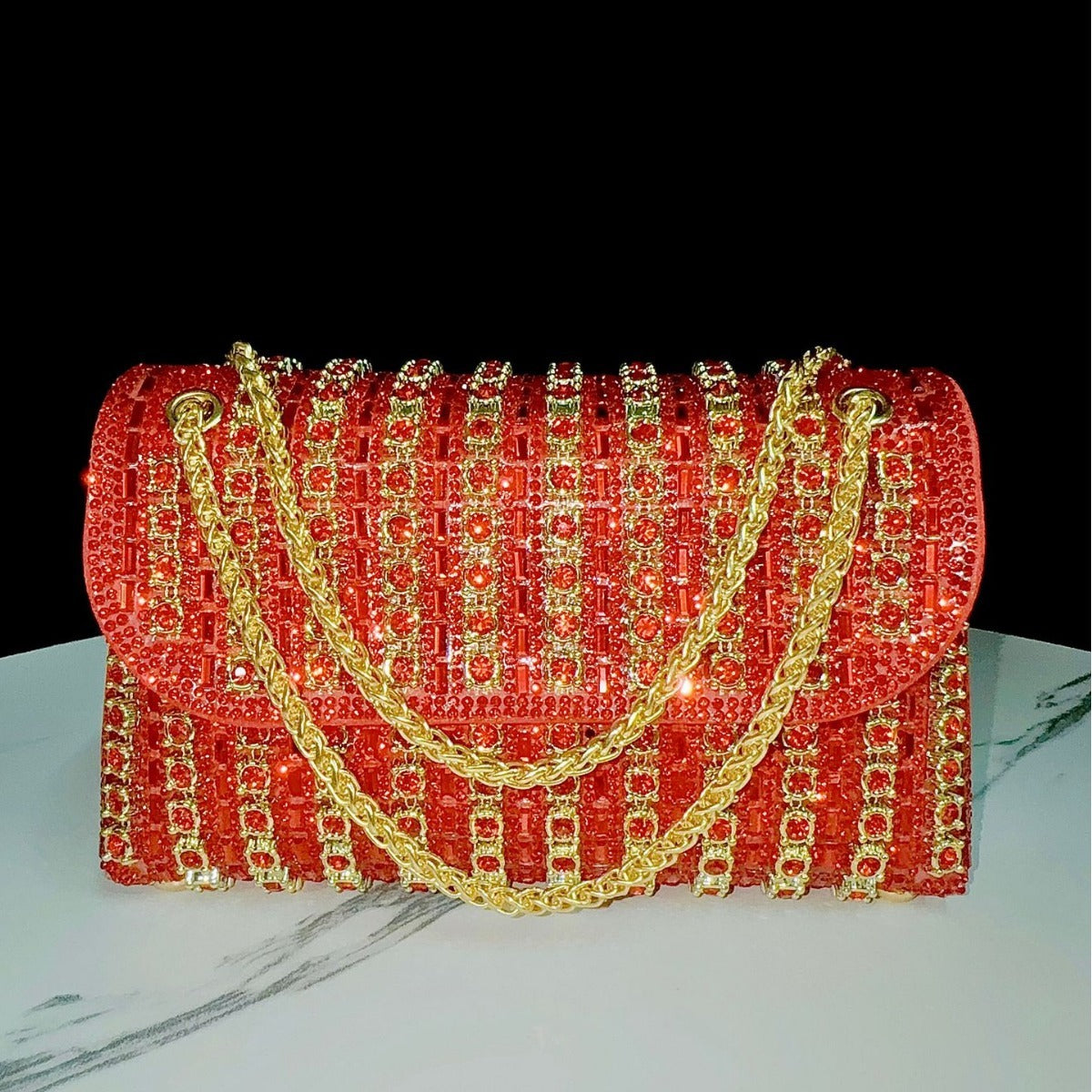 Sac à main Full Diamond rétro européen et américain