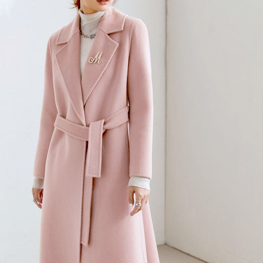 Manteau en laine cintré haut de gamme Manteau en laine coupe slim