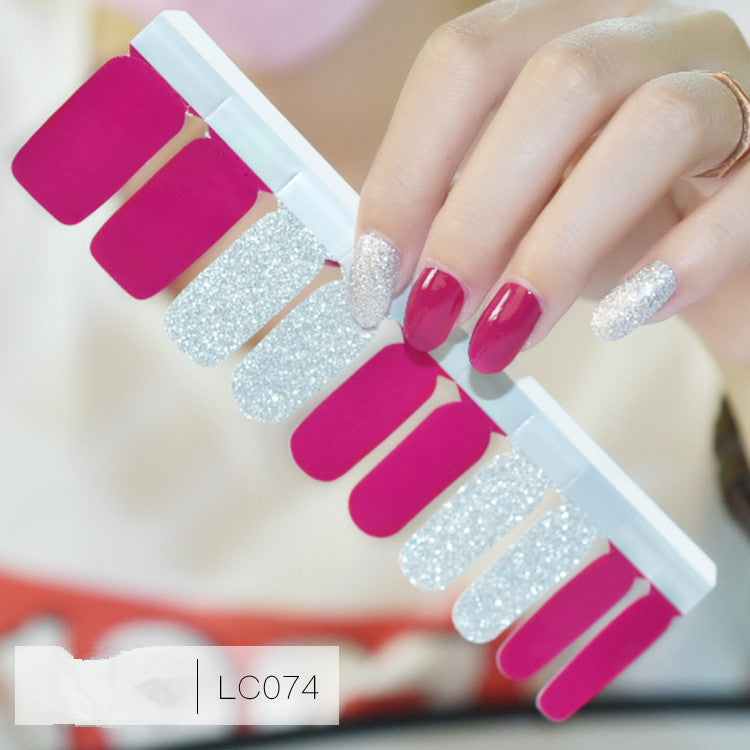 Autocollants pour ongles complets, autocollants pour ongles, film dégradé de couleurs pures pour enfants et femmes enceintes