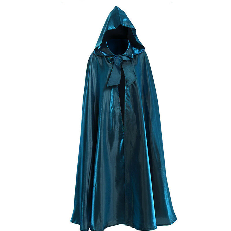 Costume d'Halloween Cape médiévale Robe de sorcier