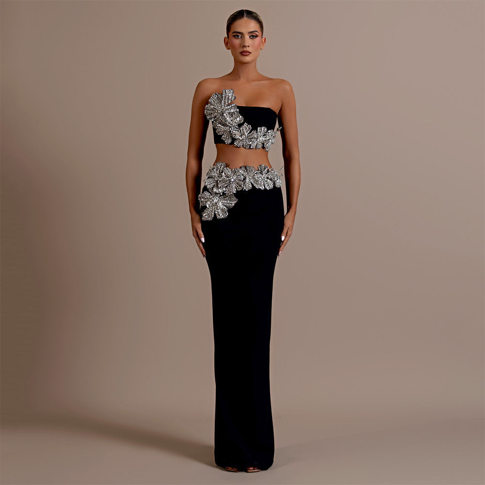 Jupe taille haute à haut tube diamanté Heavy Industry Set