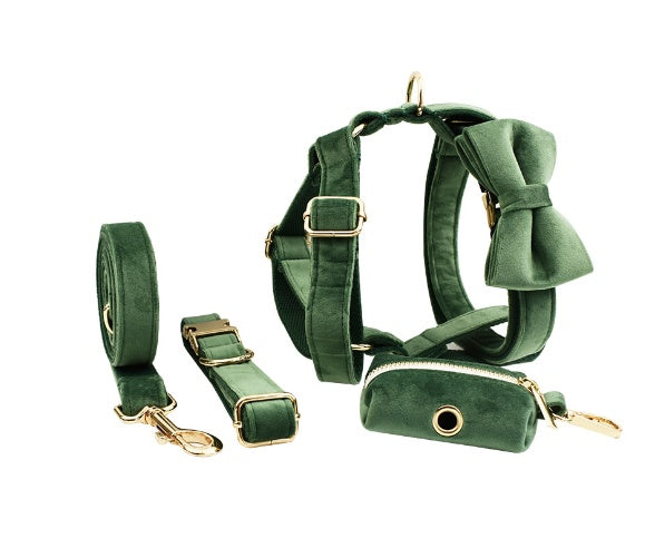 Collar para mascotas, tela para perros, terciopelo