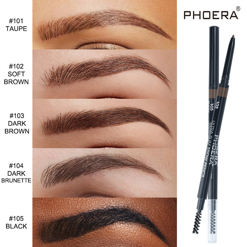 Nouveau crayon à sourcils fin 5 couleurs PHOERA
