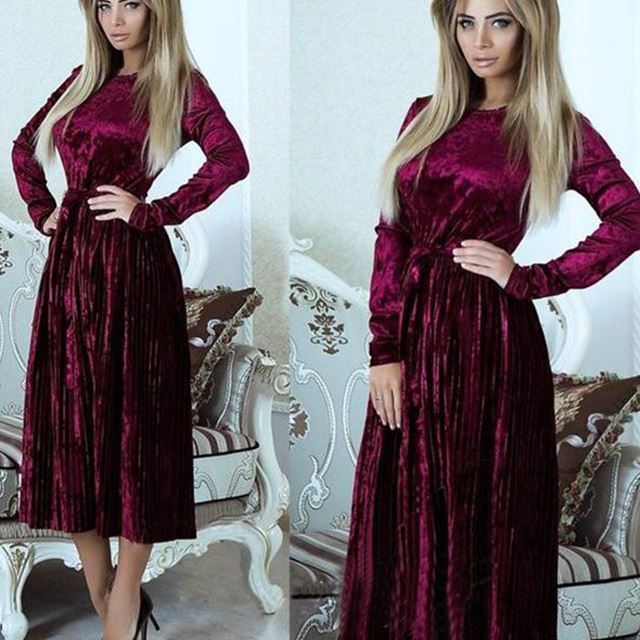 Robe plissée Slim Temperament